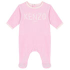 Baby Girls Pink Logo & Animals Babygrows Gift Set, 2, hi-res